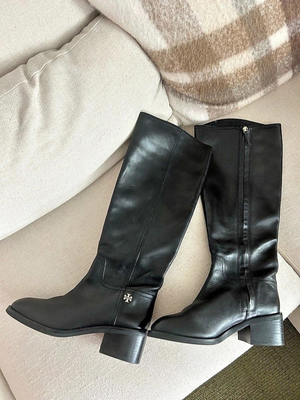 Tory Burch Tall Black Riding Boot